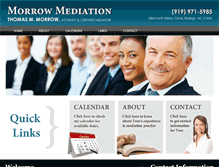 Tablet Screenshot of morrowmediation.com